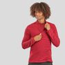 QUECHUA - Large Men's Mountain Walking Fleece MH500, Bordeaux QUECHUA - Large Men's Mountain Walking Fleece MH500, Bordeaux