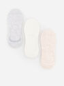 Reserved - Girls’ 3 Pack Ballet Liner Socks - Ivory Reserved - Girls’ 3 Pack Ballet Liner Socks - Ivory