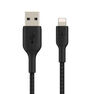 BELKIN - Belkin BoostCharge Braided Lightning Cable 1m Black BELKIN - Belkin BoostCharge Braided Lightning Cable 1m Black