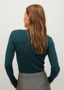 Mango - Dark Blue Asymmetric Knit Sweater Mango - Dark Blue Asymmetric Knit Sweater