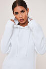 Missguided - White Oversized Basic Hoodie Missguided - White Oversized Basic Hoodie