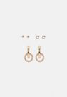Missguided - Gold Gold Look Stud And Diamante Drop Hoop Earrings 3 Pack Missguided - Gold Gold Look Stud And Diamante Drop Hoop Earrings 3 Pack