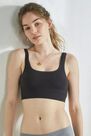 Urban Outfitters - Black Out From Under Imogen Square Neck Seamless Bralett, Women Urban Outfitters - Black Out From Under Imogen Square Neck Seamless Bralett, Women