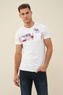 Salsa Jeans - White Donald t-shirt Salsa Jeans - White Donald t-shirt