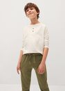 Mango - beige - khaki Cotton jogging trousers Mango - beige - khaki Cotton jogging trousers