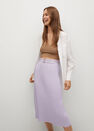 Mango - lt-pastel purple Pleated skirt with belt Mango - lt-pastel purple Pleated skirt with belt