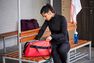 DOMYOS - Small Fitness Bag 20L, Fluo Coral Pink DOMYOS - Small Fitness Bag 20L, Fluo Coral Pink