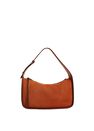 Mango - Medium Orange Leather Baguette Bag, Women Mango - Medium Orange Leather Baguette Bag, Women