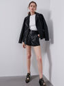 Reserved - Black Faux leather shorts Reserved - Black Faux leather shorts