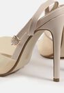 Missguided - Cream Clear Front Ankle Strap Heels Missguided - Cream Clear Front Ankle Strap Heels