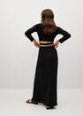 Mango - Black Slit Long Skirt, Women Mango - Black Slit Long Skirt, Women