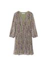 Mango - green Printed pleated dress Mango - green Printed pleated dress