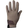 FOUGANZA - Basic children's horse riding gloves - brown, 12-14Y FOUGANZA - Basic children's horse riding gloves - brown, 12-14Y