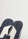Mango - Medium Blue Leather Mixed Sneakers Mango - Medium Blue Leather Mixed Sneakers