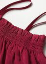 Mango - Dark Red Flowy Strap Top, Women Mango - Dark Red Flowy Strap Top, Women