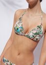 Calzedonia - NATURAL SILK PARROTS Graduated Triangle Bikini Top Copacabana Calzedonia - NATURAL SILK PARROTS Graduated Triangle Bikini Top Copacabana