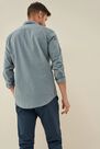 Salsa Jeans - Blue Slim fit shirt with microprint Salsa Jeans - Blue Slim fit shirt with microprint