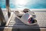 NABAIJI - EU 29-30 KIDS SLAP 500 POOL SANDALS - DERBY PRINT, Magnolia NABAIJI - EU 29-30 KIDS SLAP 500 POOL SANDALS - DERBY PRINT, Magnolia
