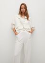 Mango - light beige Elastic waist trousers, Women Mango - light beige Elastic waist trousers, Women