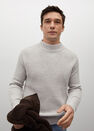 Mango - lt pastel grey High collar wool sweater Mango - lt pastel grey High collar wool sweater