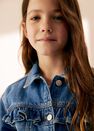 Mango - open blue Ruffled denim jacket Mango - open blue Ruffled denim jacket