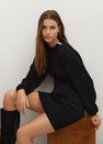 Mango - Black Button Knit Dress Mango - Black Button Knit Dress