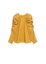 Mango - medium yellow Puff sleeves blouse, Women Mango - medium yellow Puff sleeves blouse, Women