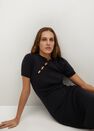 Mango - black Knitted dress with openings Mango - black Knitted dress with openings