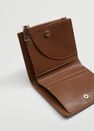 Mango - medium brown Croc-effect wallet, Women Mango - medium brown Croc-effect wallet, Women