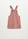 Mango - pink Pocket denim pinafore dress Mango - pink Pocket denim pinafore dress