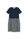 Mango - navy Contrast-bodice dress Mango - navy Contrast-bodice dress