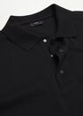 Mango - black Technical cotton piqué polo shirt, Men Mango - black Technical cotton piqué polo shirt, Men