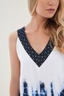 Salsa Jeans - White Top With Gradient And Sparks Salsa Jeans - White Top With Gradient And Sparks