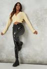 Missguided - Yellow Basic Knit Crop Cardigan Missguided - Yellow Basic Knit Crop Cardigan