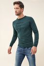 Salsa Jeans - Green Sweater with embossed logo Salsa Jeans - Green Sweater with embossed logo