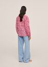 Mango - pink Printed cotton blouse, Women Mango - pink Printed cotton blouse, Women