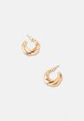 Missguided - Gold Look Round Twist Mini Hoop Earrings Missguided - Gold Look Round Twist Mini Hoop Earrings