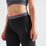 DOMYOS - W26 L30 100 Women's Fitness Cardio Training Leggings - Black, Black DOMYOS - W26 L30 100 Women's Fitness Cardio Training Leggings - Black, Black