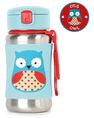 SKIP HOP - Skip Hop Zoo Stainless Steel Straw Kids Water Bottle Owl 350ml SKIP HOP - Skip Hop Zoo Stainless Steel Straw Kids Water Bottle Owl 350ml