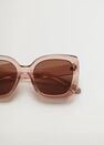 Mango - lt-pastel pink Clear frame sunglasses, Women Mango - lt-pastel pink Clear frame sunglasses, Women