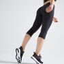 DOMYOS - W33 L31 100 Women's Fitness Cardio Training Cropped Bottoms - Black, Black DOMYOS - W33 L31 100 Women's Fitness Cardio Training Cropped Bottoms - Black, Black
