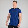 DOMYOS - Medium Weight Training Chest Day T-Shirt, Midnight Indigo DOMYOS - Medium Weight Training Chest Day T-Shirt, Midnight Indigo