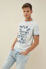 Salsa Jeans - White Cotton t-shirt with print Salsa Jeans - White Cotton t-shirt with print