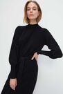 Mohito - Waist Tie Knitted Dress - Black Mohito - Waist Tie Knitted Dress - Black
