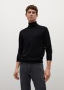 Mango - black 100% merino wool washable sweater Mango - black 100% merino wool washable sweater