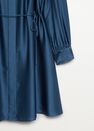 Mango - medium blue Pleated satin dress Mango - medium blue Pleated satin dress