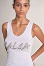 Salsa Jeans - Beige Top with Salsa logo in diamante Salsa Jeans - Beige Top with Salsa logo in diamante