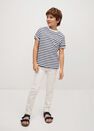 Mango - navy Striped cotton T-shirt Mango - navy Striped cotton T-shirt