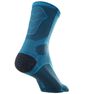 QUECHUA - High-top mountain walking socks. mh 500 2 pairs - black grey. QUECHUA - High-top mountain walking socks. mh 500 2 pairs - black grey.