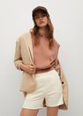 Mango - lt-pastel pink Knit hooded gilet Mango - lt-pastel pink Knit hooded gilet